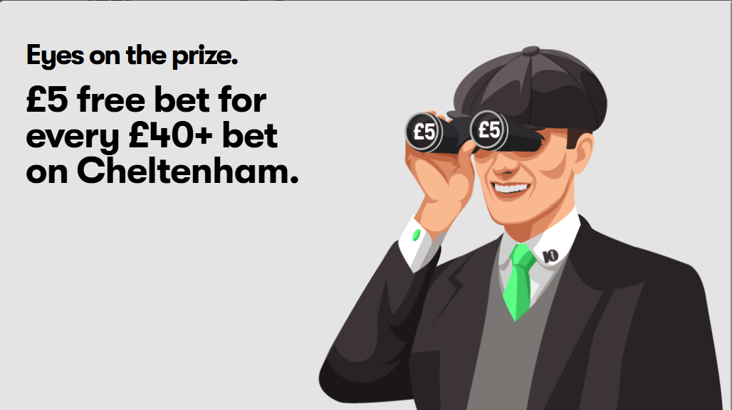 10bet 5 free bet when you bet 40 at Cheltenham